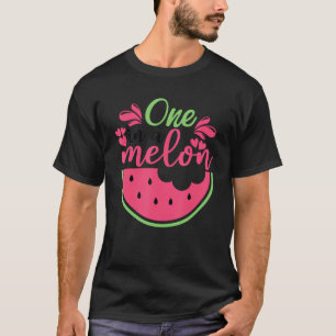Watermelon Summer One In A Melon Fruit Cool Summer T-Shirt