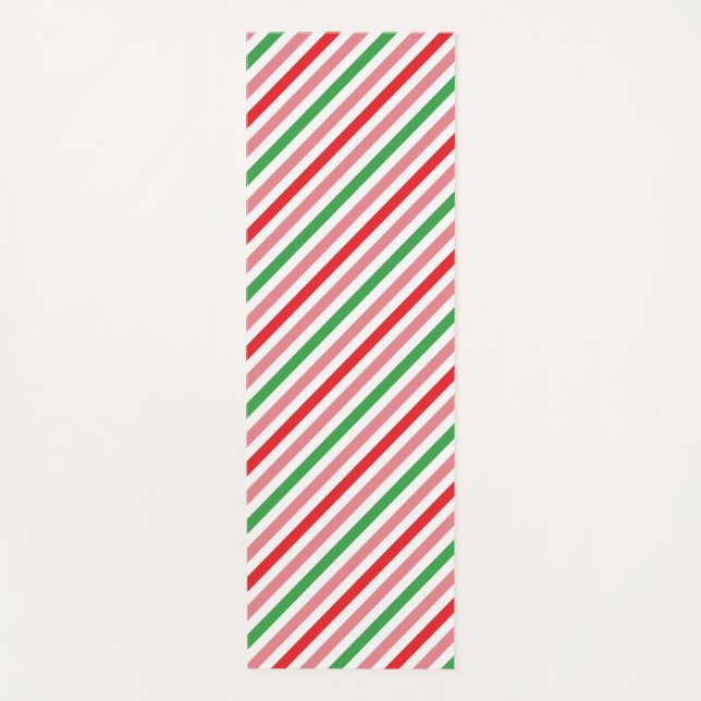 Watermelon Summer Stripes Pattern-56206 Yoga Mat (Front)