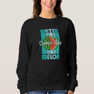 Watermelon Summer Vibes Cool Tropical Melon Cute V Sweatshirt