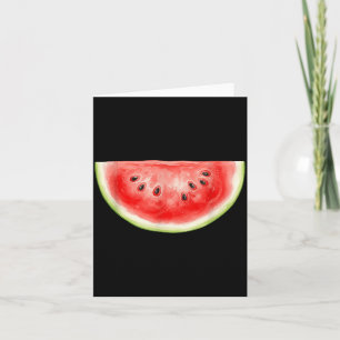 Watermelon Summer Watercolor Fruit Slice Juicy Card