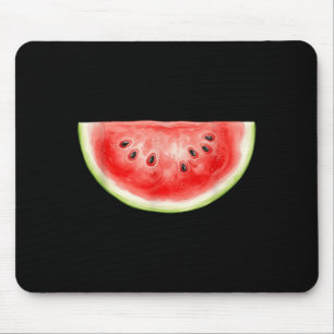 Watermelon Summer Watercolor Fruit Slice Juicy Mouse Pad