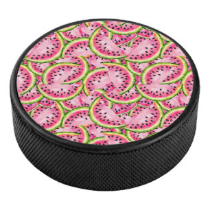 Watermelon Surprise Hockey Puck