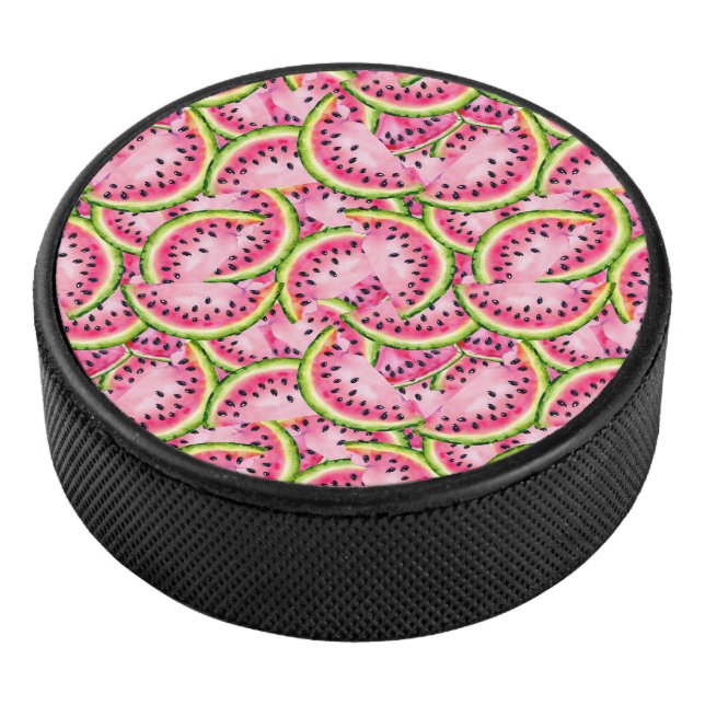 Watermelon Surprise Hockey Puck (3/4)