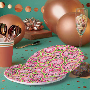 Watermelon Surprise Paper Plates