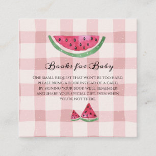 Watermelon Sweet Girl Summer Books for Baby   Enclosure Card