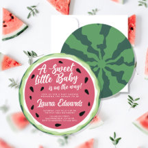  Watermelon Sweet Little Baby Summer Baby Shower
