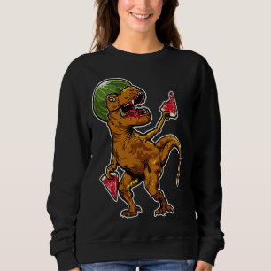 Watermelon T - Rex Dinosaur Watermelon Lover Sweatshirt