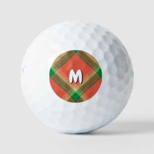 Watermelon Tartan Golf Balls