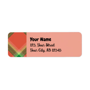 Watermelon Tartan Label