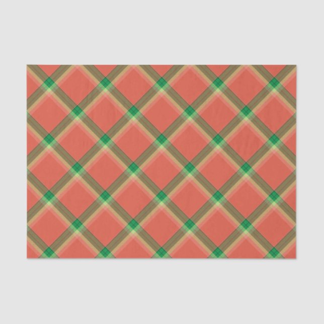 Watermelon Tartan Tissue Paper (Front)