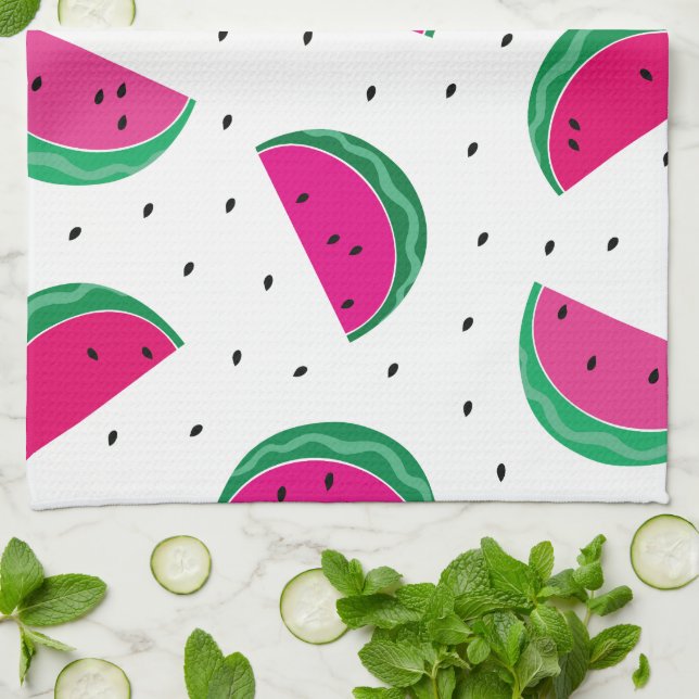 Watermelon. Tea Towel (Folded)