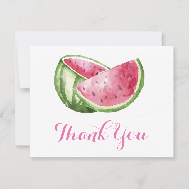 Watermelon Thank You Card (Front)