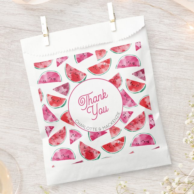 Watermelon Thank You Personalised Favour Bags (Creator Uploaded)