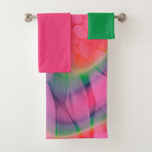 Watermelon Tie Dye Bath Towel Set