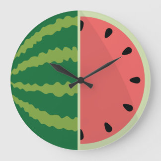 Watermelon Time! Large Clock