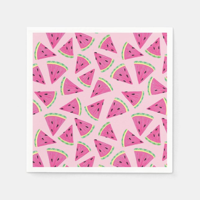 Watermelon tropical fruit pattern napkin (Front)