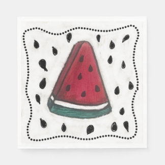 Watermelon Watercolor Paper Napkin Luncheon