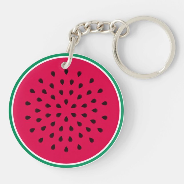 Watermelon Wedge Key Ring (Back)