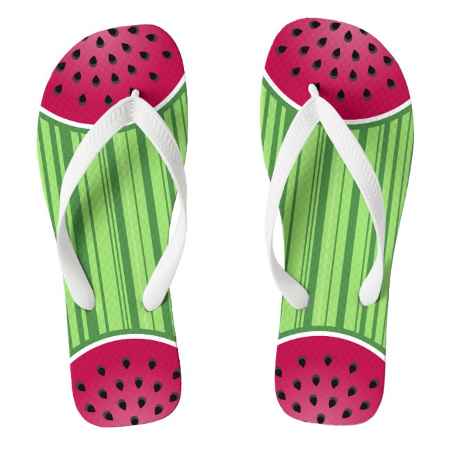 Watermelon Wedge Slices Jandals (Footbed)