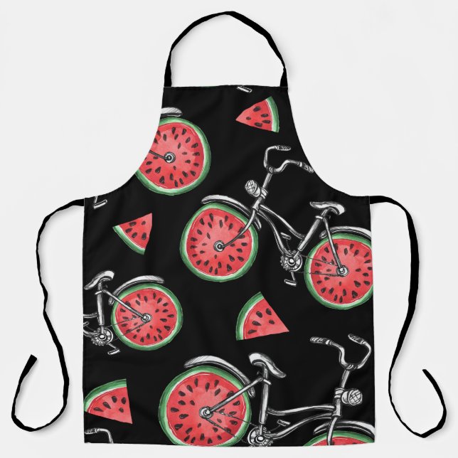 Watermelon wheel bicycles, summer pattern. apron (Front)