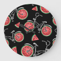 Watermelon wheel bicycles, summer pattern.