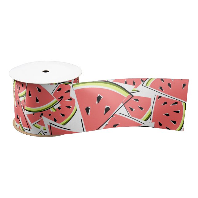 Watermelon wide satin ribbon (Spool)