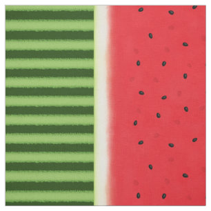 Watermelon with Rind & Peel (small scale) Fabric