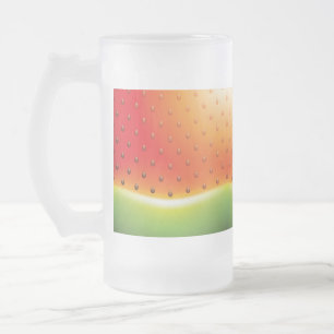Watermelon with Seeds Background  Frosted Glass Beer Mug