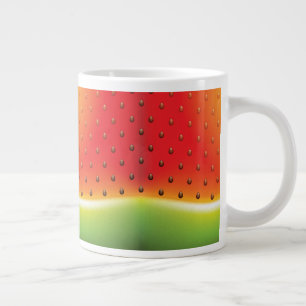 Watermelon with Seeds Background Large Coffee Mug