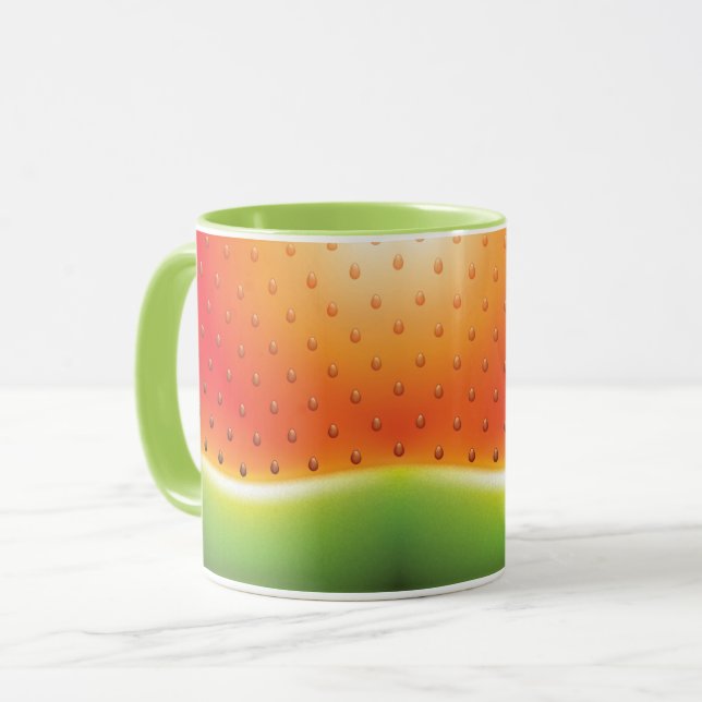 Watermelon with Seeds Background Mug (Front Left)