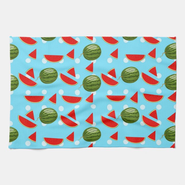 Watermelon With Slice Tea Towel (Horizontal)