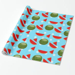 Watermelon With Slice Wrapping Paper
