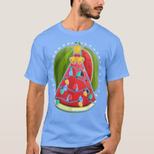 Watermelon Xmas Lights Hawaiian Summer Christmas I T-Shirt