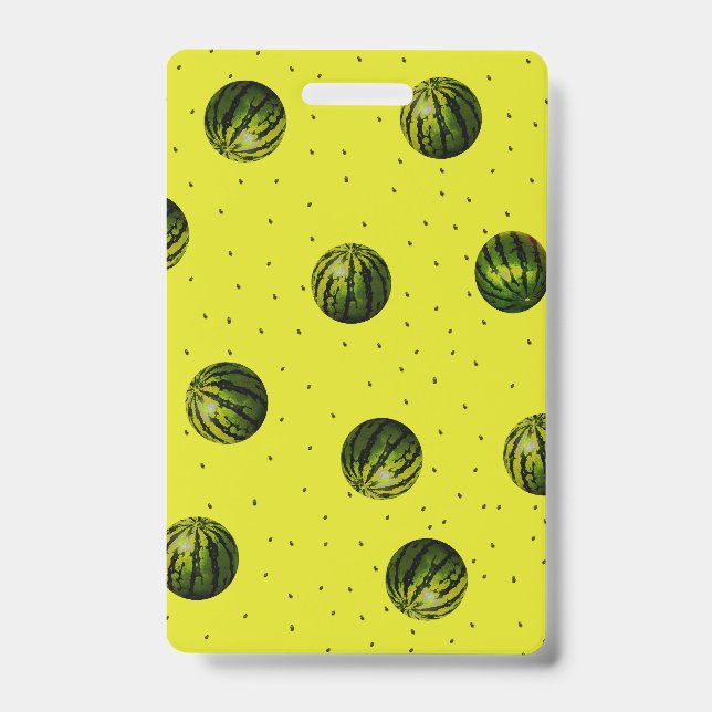 Watermelon Yellow ID Badge (Front)