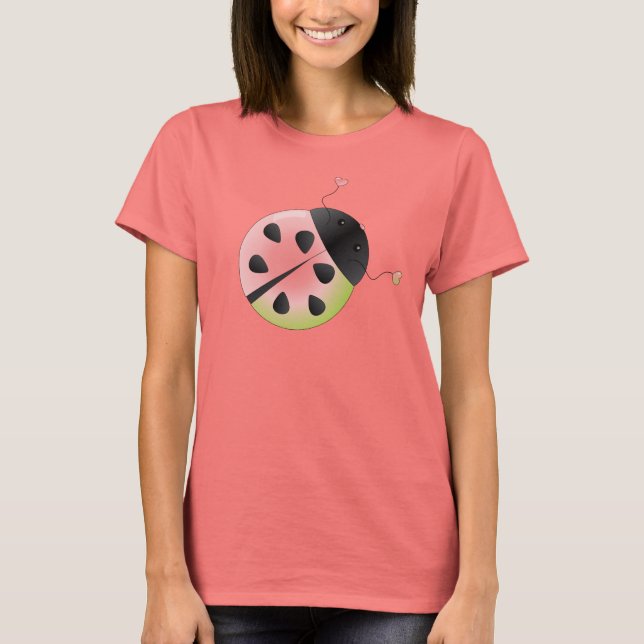 watermelonladybug2 T-Shirt (Front)
