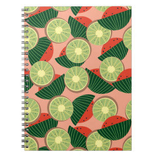 Watermelons and kiwis notebook