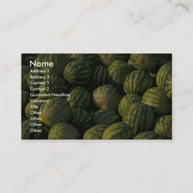Watermelons Business Card (Front)