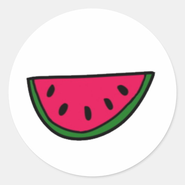 Watermelons Classic Round Sticker (Front)