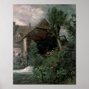 Watermill at Gillingham, Dorset Poster