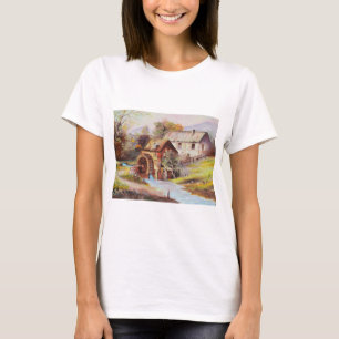 Watermill in landscape fashion T-Shirt