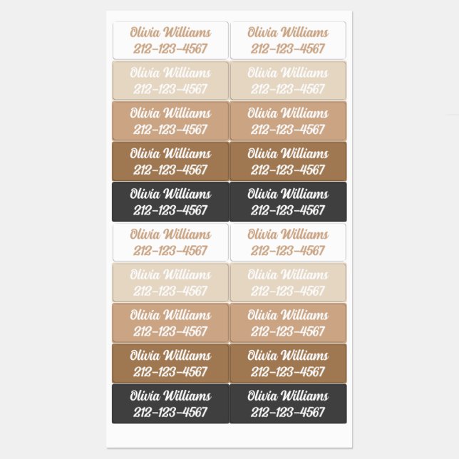 Waterproof Daycare Back to School Daughter's Name  (Sheet)