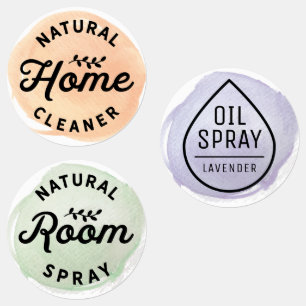 Waterproof Essential Oil Spray Bottle Labels