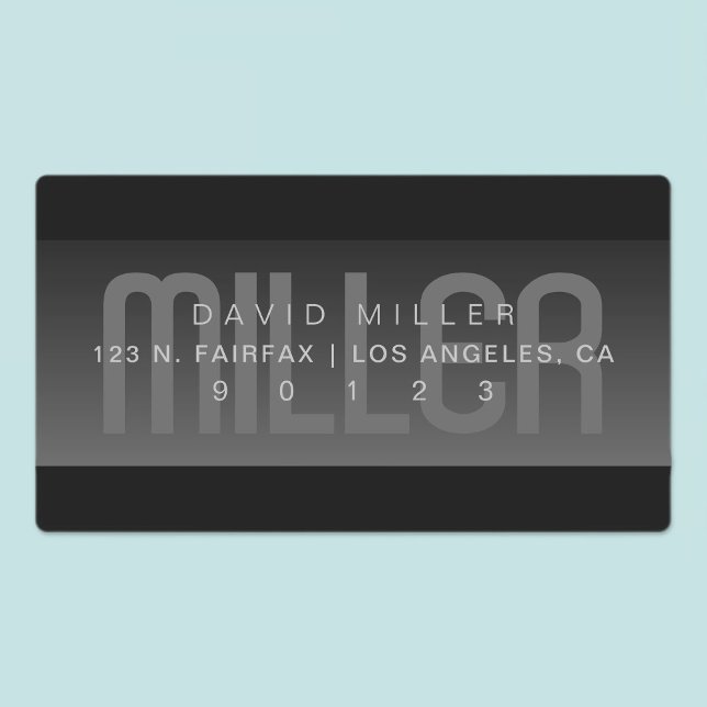 Waterproof Fading Very Dark Grey & Black Address (Creator Uploaded)