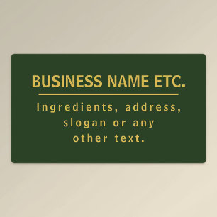 Waterproof Forest Green & Gold Multi-Purpose