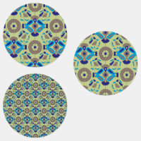 Waterproof Labels | Small Circle – Floral Pattern