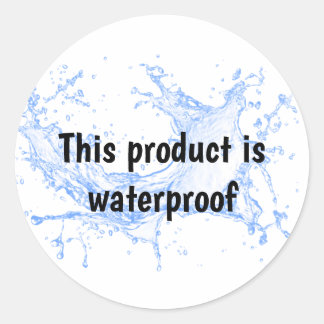 Waterproof product package seal label sticker