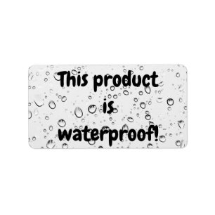 Waterproof product package seal label sticker