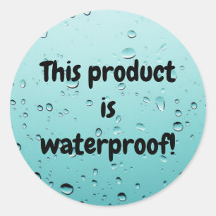 Waterproof product package seal label sticker
