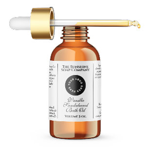 Waterproof white cosmetics dropper bottle label