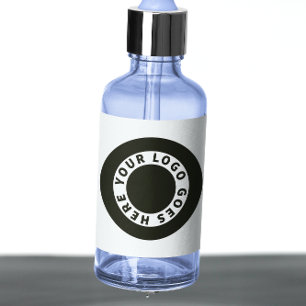 Waterproof White Dropper Bottle Label w Logo 2